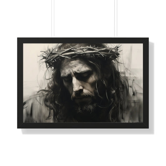 Framed Horizontal Art Poster - "Suffering Servant" Isaiah 53